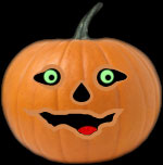 funny jack-o'-lantern for black pages